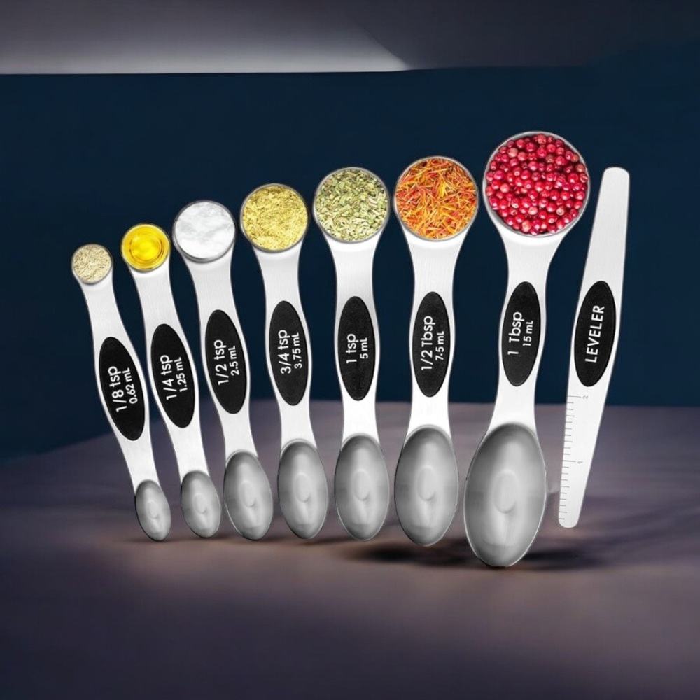Urbanstrive 8 Pcs Upgraded Magnetic Measuring Spoons Set NWT